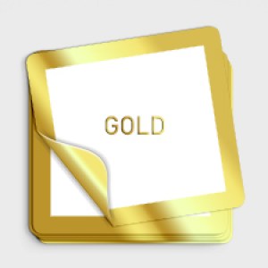 goldene Aufkleber Aufkleber Varianten - goldene Aufkleber