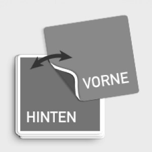 beidseitig bedruckte Aufkleber Aufkleber nach Anwendungsgebieten und Eigenschaften - Aufkleber mit besonderen Eigenschaften - Aufkleber Varianten - beidseitig bedruckte Aufkleber