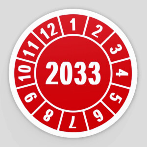 Pr&uuml;fplakette Jahrespr&uuml;fplakette 2033