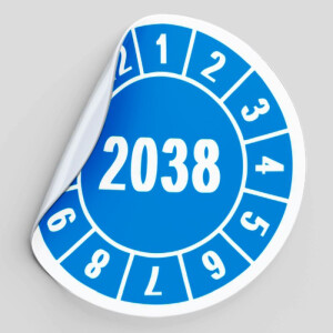 Pr&uuml;fplakette Jahrespr&uuml;fplakette 2038