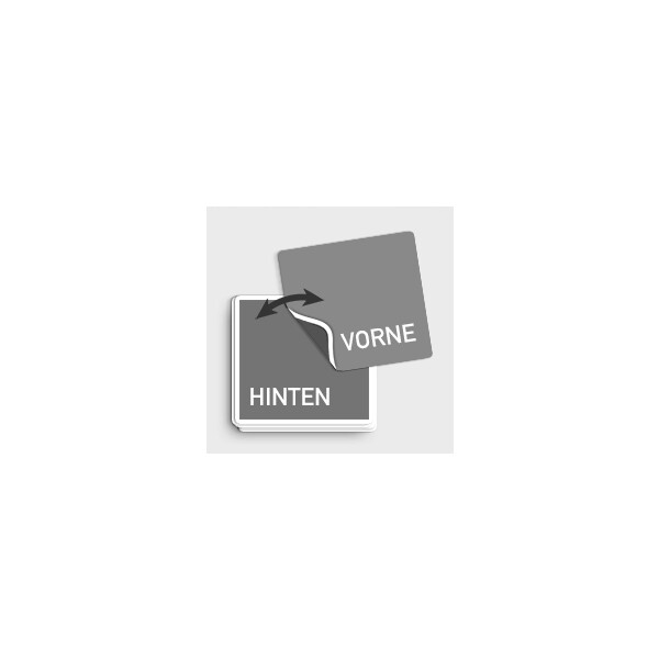 Beidseitig bedruckte Etiketten