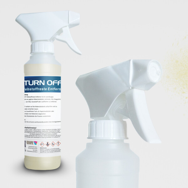 Etikettenreste entfernen TURN OFF 250 ml