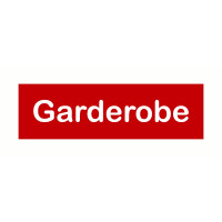 Hinweisschilder! Garderoben Schildchen, Hinweisaufkleber...