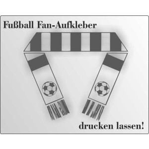 Fu&szlig;ball FAN Aufkleber drucken lassen