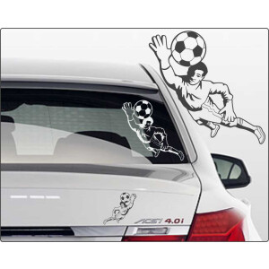 Fu&szlig;ball Aufkleber f&uuml;rs Auto