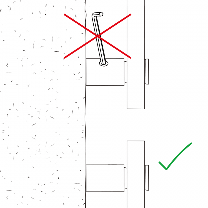 anufix 3 Edelstahl Abstandhalter für Schilder und