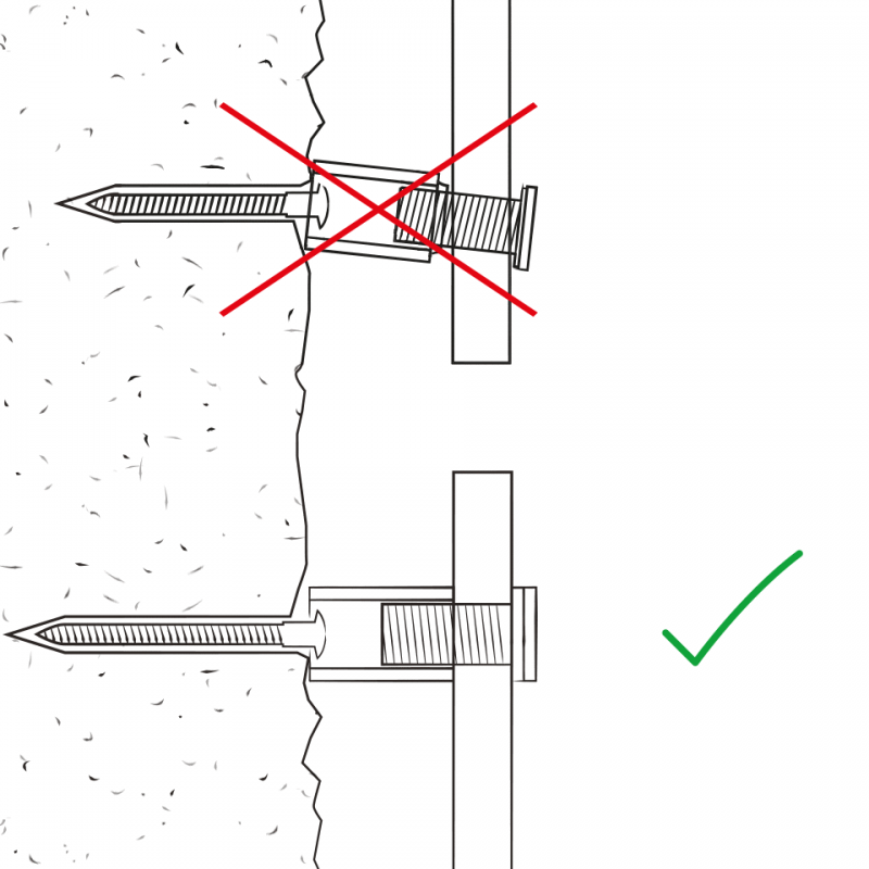 anufix 3 Edelstahl Abstandhalter für Schilder und