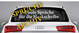 Sprueche für die Heckscheibe