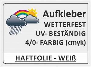 Klebebuchstaben wetterfest