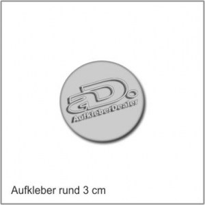 Aufkleber Rund 3cm