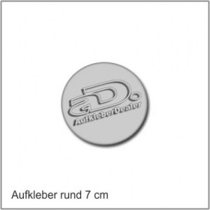 Aufkleber Rund 7cm