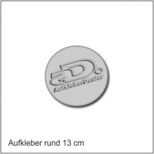 Aufkleber Rund 13cm