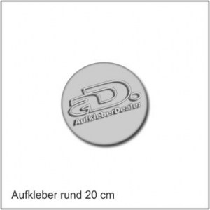 Aufkleber Rund 20cm