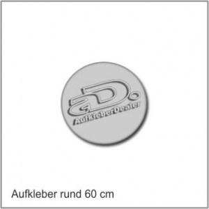 Aufkleber Rund 60cm