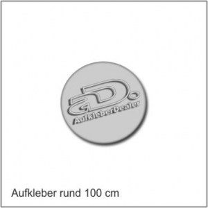 Aufkleber Rund 100cm