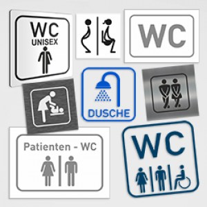 Tür-Aufkleber/Türschild Drücken-Ziehen mit Richtungspfeil