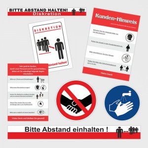 Abstands, Hygiene und Aufenthaltsregeln