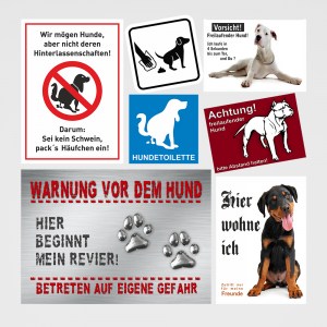 Hundeaufkleber und Hundeschilder Shop