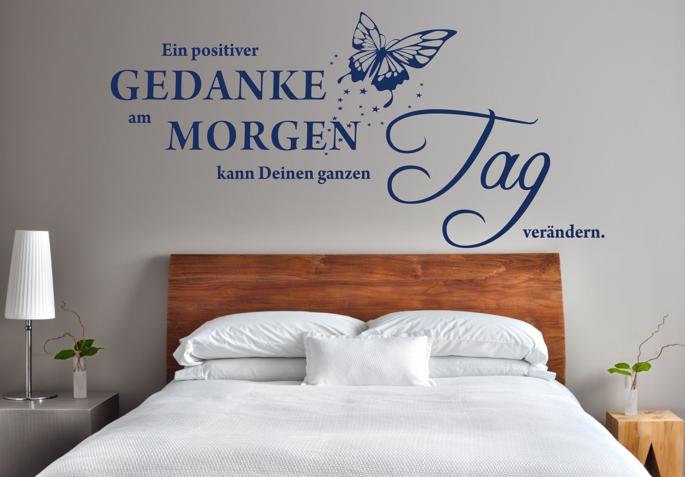 Wandgestaltung "Ein positiver Gedanke am