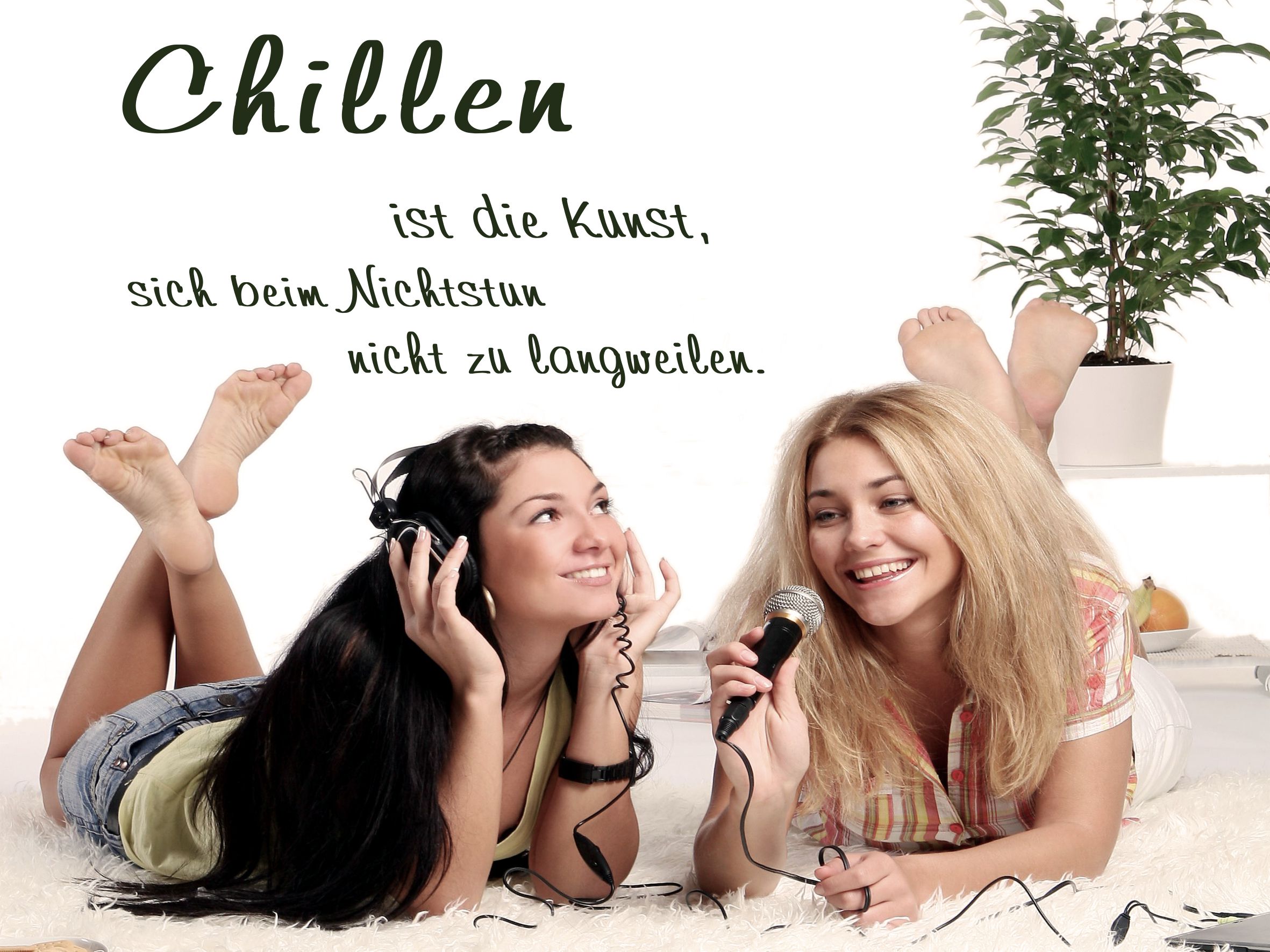 Wandtattoo "Chillen ist die Kunst..."