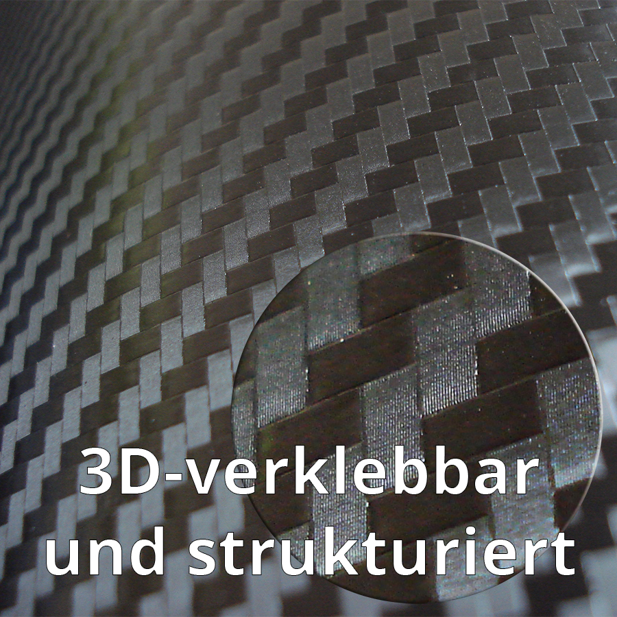 5,64€/m²  3D Carbon Folie orange blasenfrei 500 x 152cm Klebefolie Carbon Optik 