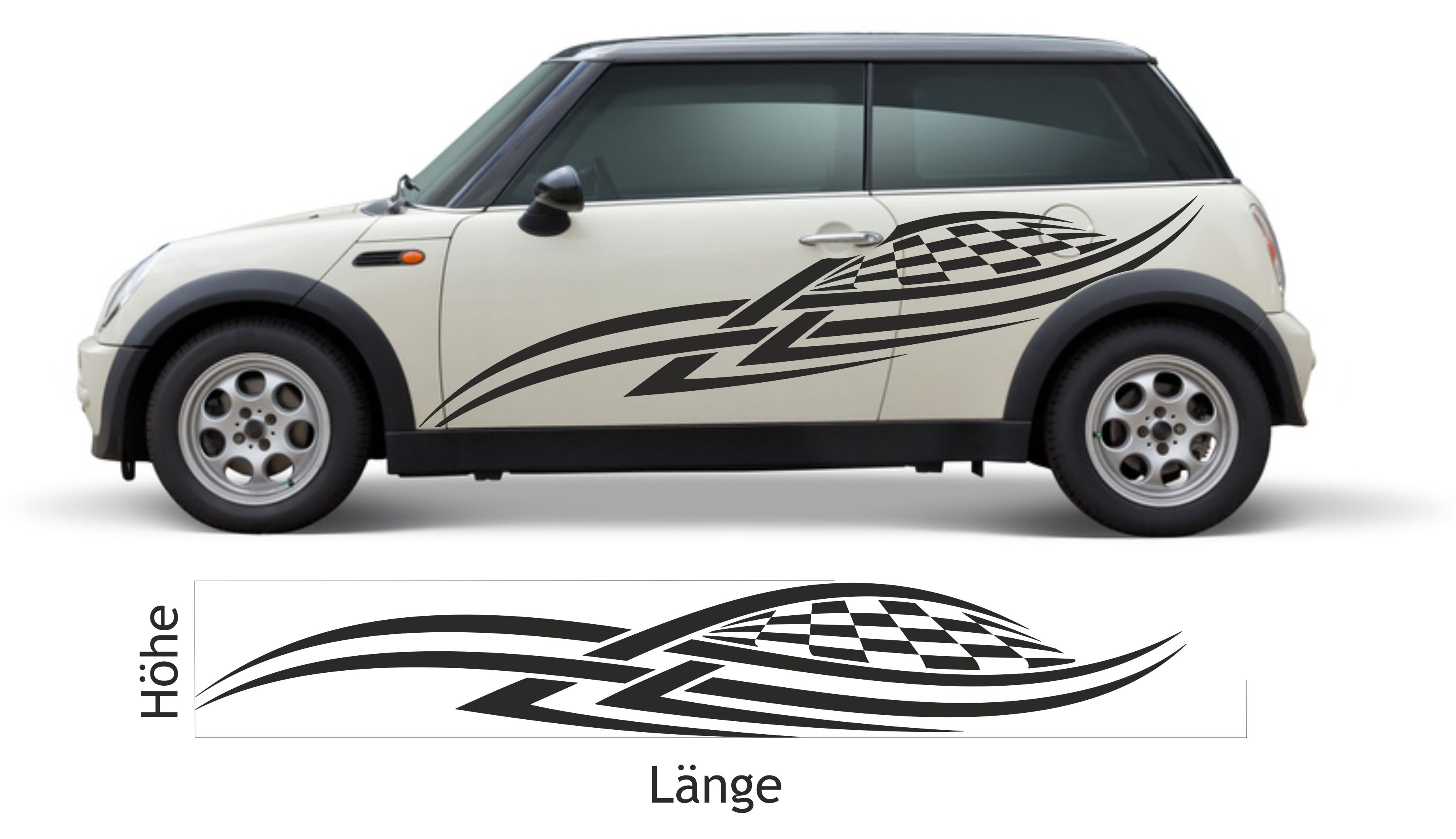 Dekorative Lüftungsgitter Aufkleber Schwarz - 16.5cm Für Auto Kotflügel & Karosserie