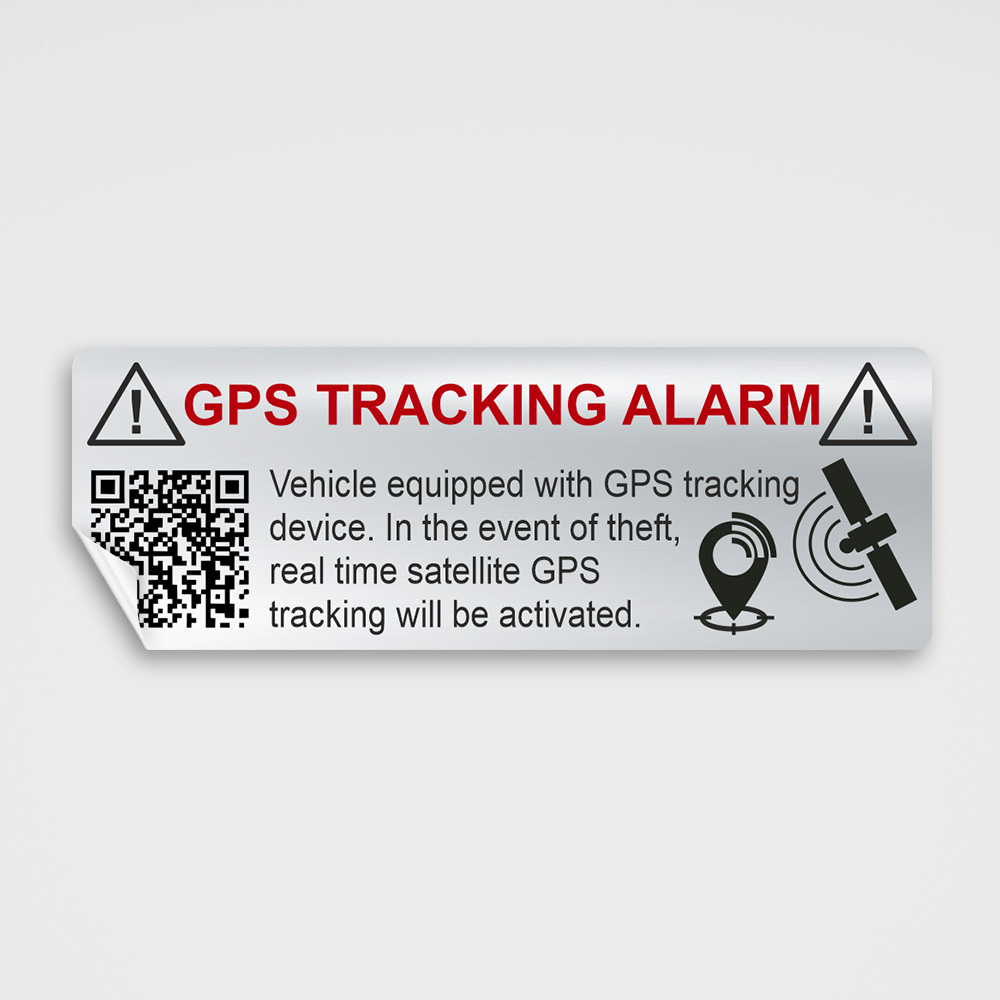 Warn-Aufkleber selbstklebend , GPS-Nachverfolgung