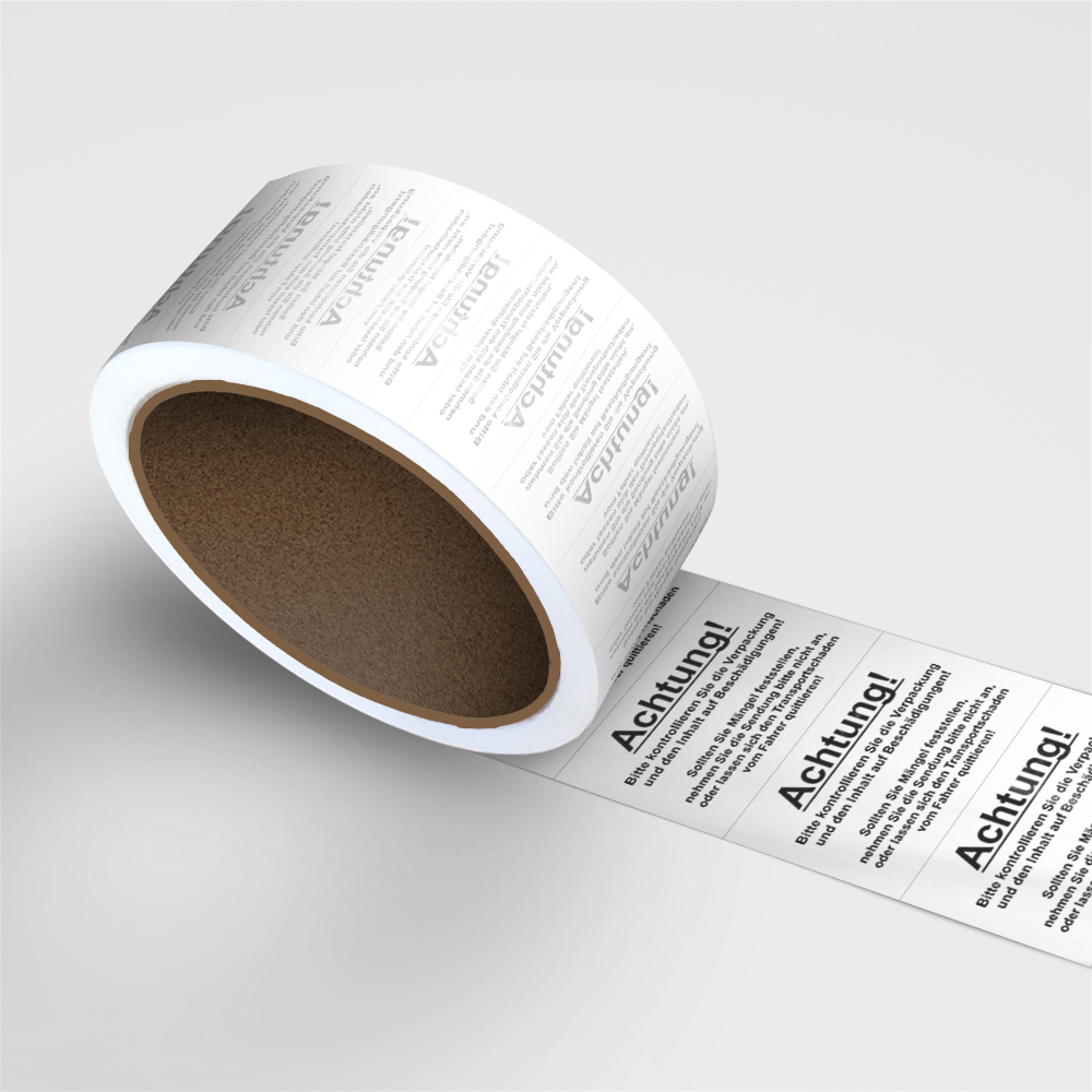 Aufkleber Nachhaltige Verpackung: Sticker für gebrauchte Kartons