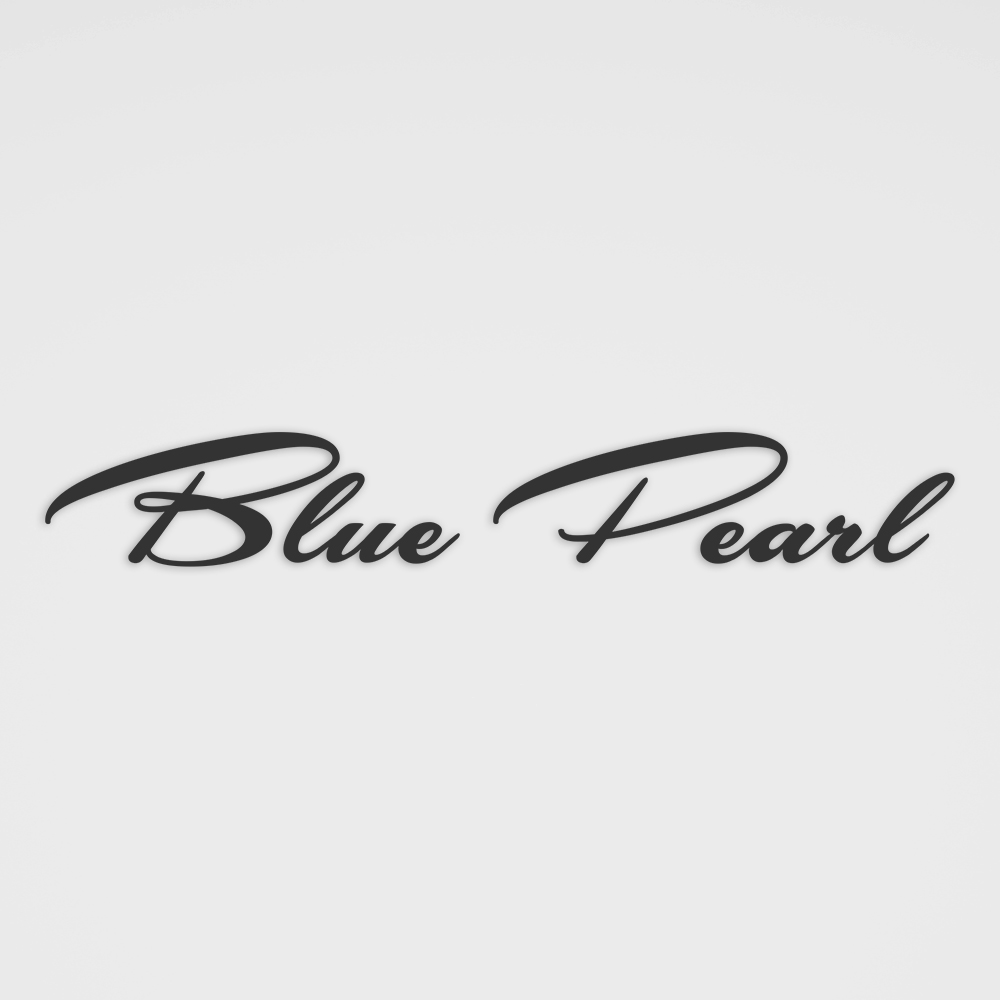 Konturgeschnittener Aufkleber Blue Pearl