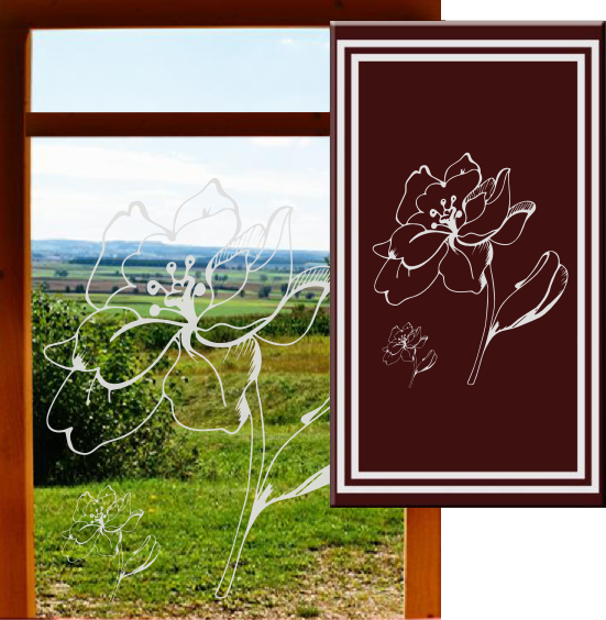 Artikelnummer: 3504 Name: Glasdekorfolie SKU: 3504 Name: Glasdekorfolie