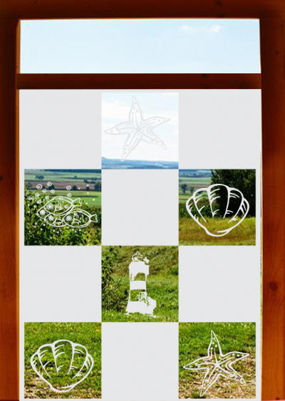 Sichtschutz Badezimmerfenster Duschtrennwand