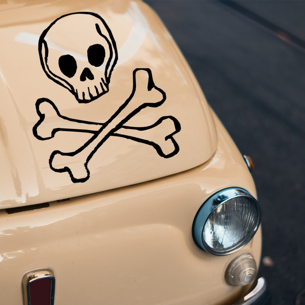 Car Tattoo Skull - Auto Aufkleber Totenkopf Motorhauben Sticker - Shop