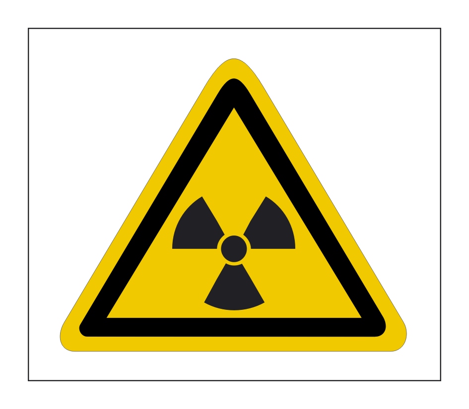 Gefahrenhinweis Schild Warnaufkleber Radioaktivitat