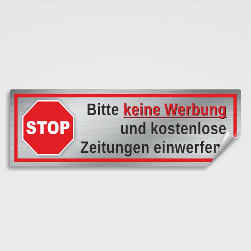 BUND-Aufkleber - Bitte keine Werbung einwerfen! - SHOP