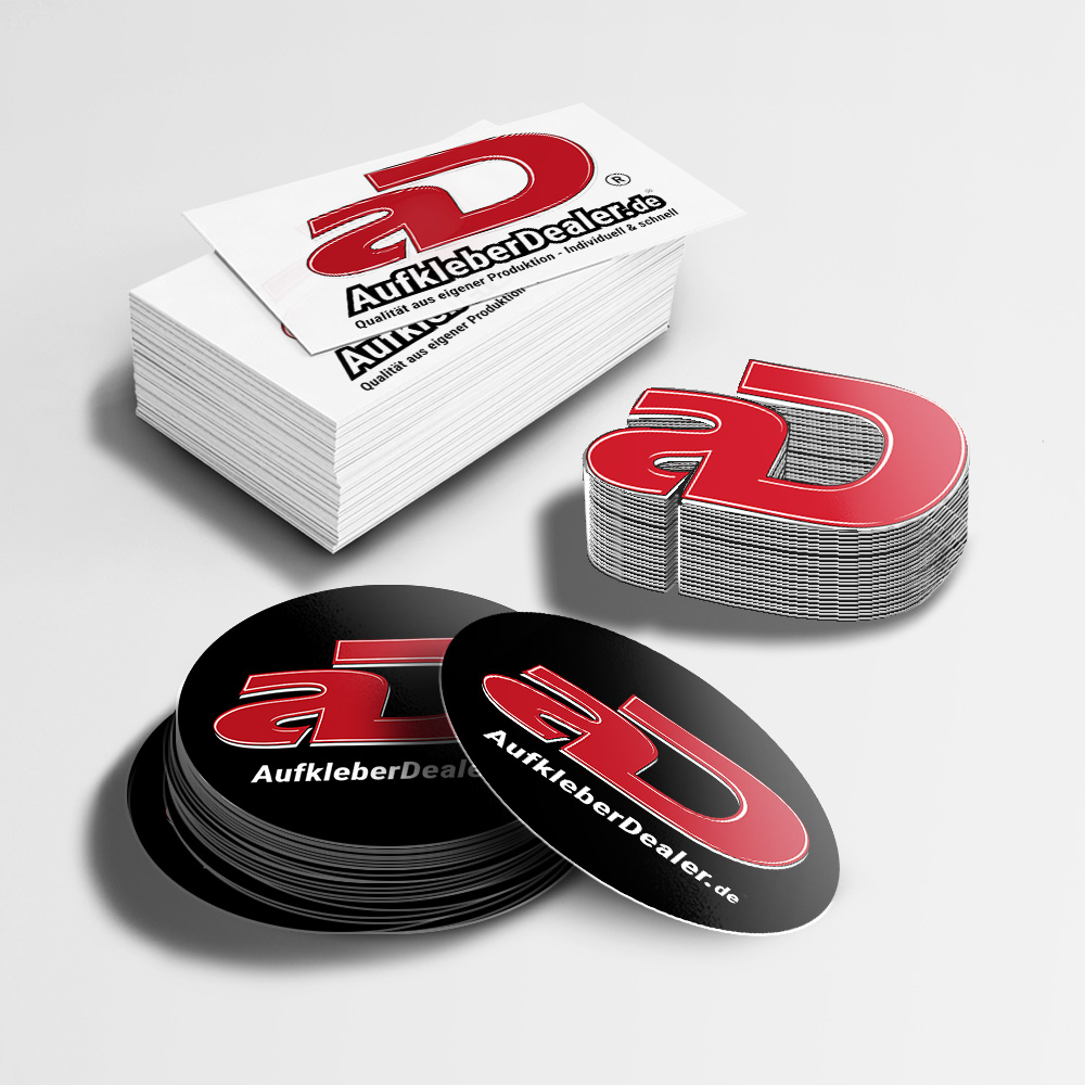 Aufkleber / Stickers mit individueller Grösse und Aufdruck - Zuberbühler AG