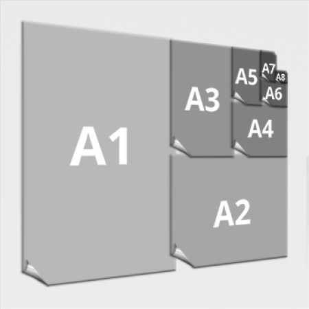 Aufkleber DIN Formate - Aufkleber DIN A8