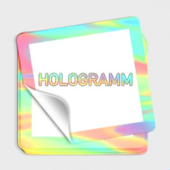 Aufkleber Hologrammfolie