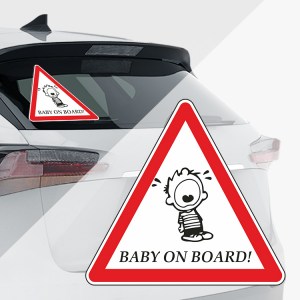 Baby On Board Aufkleber - Baby an Bord Aufkleber - Lukas