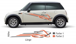 Aufkleber und Dekore - Autoaufkleber - Autoaufkleber Tuning - Autofolien - Klebefolien für Carstyling