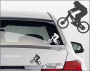 Aufkleber Fun-Sport und Hobby - Autoaufkleber Radsport Aufkleber Biker - Freeride Biker Aufkleber 