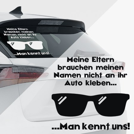 Autoaufkleber Cool Baby an Bord für Eltern mit Humor