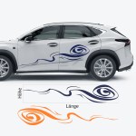 Aufkleber und Dekore - Autoaufkleber - Autoaufkleber Tuning - Fahrzeugvinyl aus selbstklebender Farbfolie 