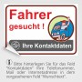 weitere Druckartikel - Aufkleber Fahrer gesucht 