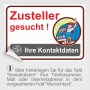 weitere Druckartikel - Aufkleber Zusteller gesucht