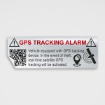 Aufkleber und Etiketten Shop - Hinweis und Verbotsaufkleber - Sicherheits Schilder,- Warnhinweise,- Gefahrenschutz - GPS Tracking Aufkleber GPS Nachverfolgung