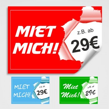 Miet mich - Aufkleber/Schild