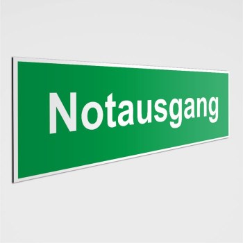 Notausgang Schilder - Fluchtwege