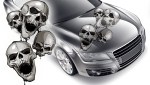 Aufkleber und Dekore - Autoaufkleber - Motorhauben Autoaufkleber - Totenköpfe, Ladys, Sculls, Teufel Aufkleber - Skulls, Faces, Totenkopf Aufkleber - Autoaufkleber skulls Totenköpfe