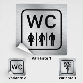 WC Hinweisschild/-aufkleber WC Gender neutral