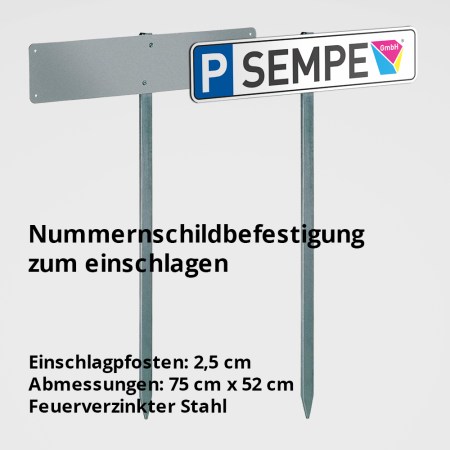 Parkplatzschild, Parkplatz Kennzeichen, P-Schild mit Beschriftung  PRIVAT